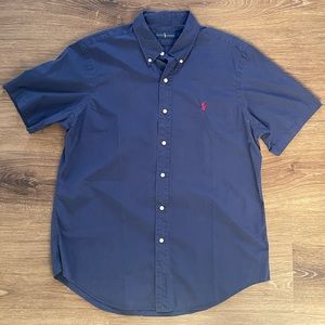 Navy Blue Ralph Lauren Short Sleeve Shirt